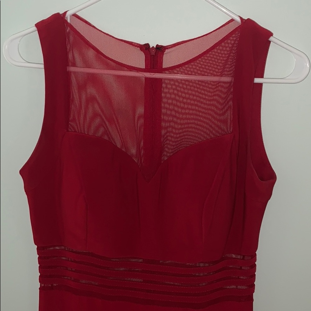 Formal floor length red dress